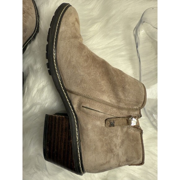 Sam Edelman Pryce Sz 8.5 Chelsea Suede Ankle Booties Boots Weatherproof - Picture 5 of 8